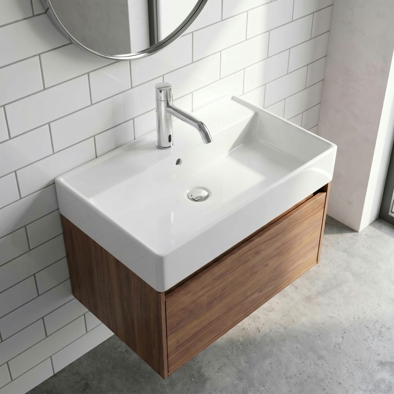Touch-free mixer tap EXTREME with long spout for washbasins in bathrooms and public places Touch-free mixer tap EXTREME with long spout for washbasins in bathrooms and public places