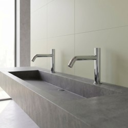 Sleek and timeless EXTREME L automatic faucet for premium bathroom spaces
