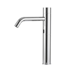 Raised tall spout EXTREME touchless faucet for countertop basin, cold or pre-mixed water Raised tall spout EXTREME touchless faucet for countertop basin, cold or pre-mixed water