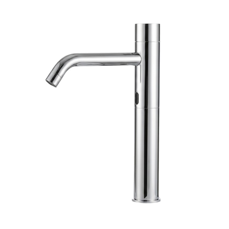 Raised tall spout EXTREME touchless faucet for countertop basin, cold or pre-mixed water Raised tall spout EXTREME touchless faucet for countertop basin, cold or pre-mixed water