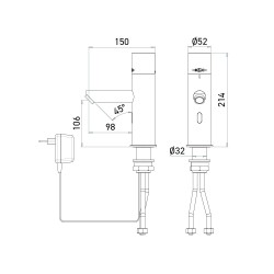 Grifo electrónico termostático AKWATHERMO