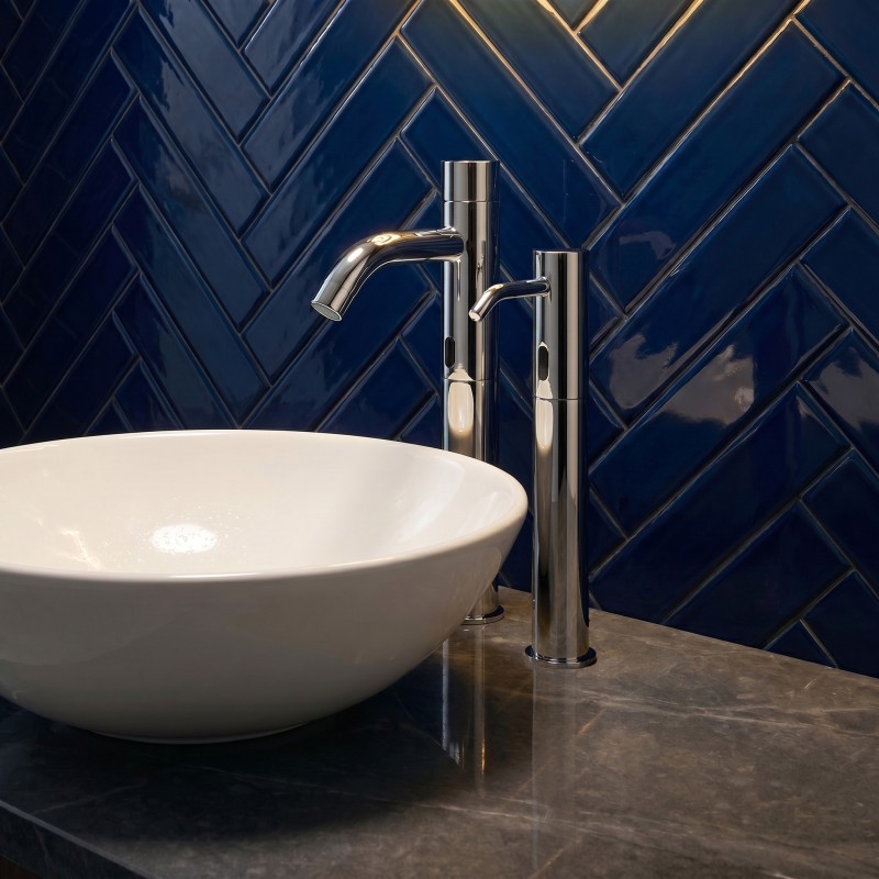 EXTREME Elevated Touchless Faucet and Soap Dispenser for Countertop Basin