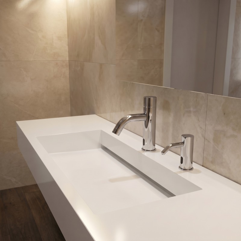 Robinets électroniques eau et savon design assorti EXTREME