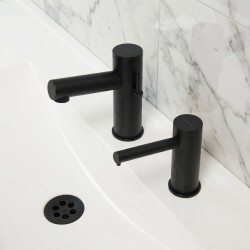 ELITE Duo touchless faucet with soap dispenser minimalist design water and soap system ELITE Duo touchless faucet with soap dispenser minimalist design water and soap system