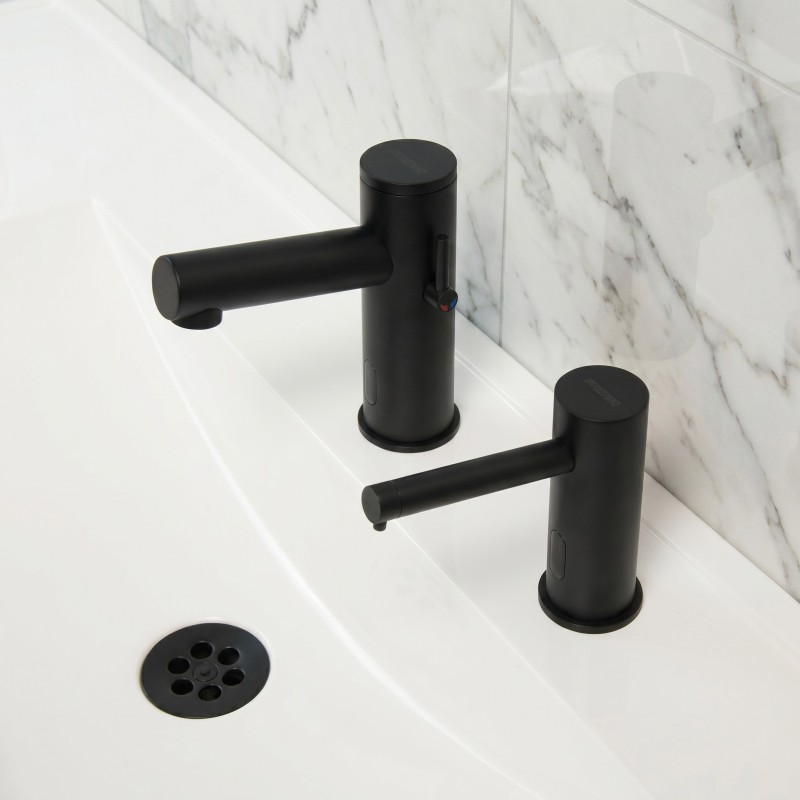 Duo ELITE eau et savon robinetterie design minimaliste sans contact