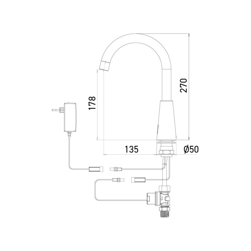 AKWAVIVIA faucet pre-mixed or cold water AKWAVIVIA faucet pre-mixed or cold water