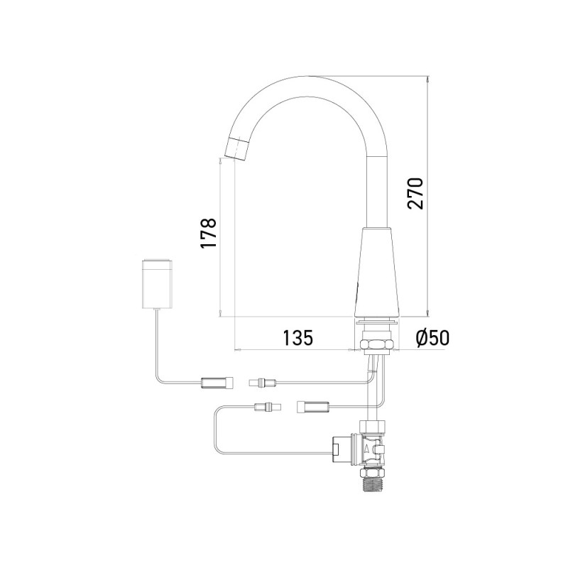 AKWAVIVIA faucet pre-mixed or cold water AKWAVIVIA faucet pre-mixed or cold water
