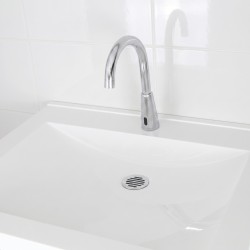 Robinet électronique de lavabo bec haut col de cygne AKWAVIVA Robinet électronique de lavabo bec haut col de cygne AKWAVIVA
