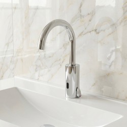 Mitigeur design bec haut AKWAVIVA à détection infrarouge pour l'hygiène des mains Mitigeur design bec haut AKWAVIVA à détection infrarouge pour l'hygiène des mains