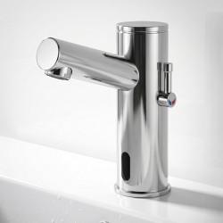 Electronic ELITE mixer tap for heavy-duty use in public facilities