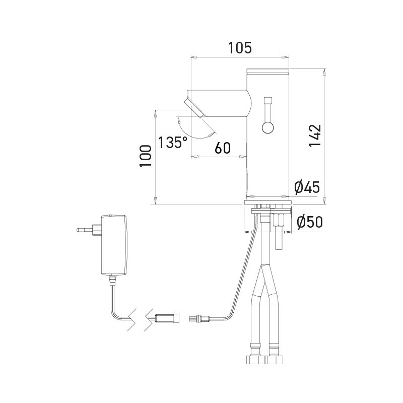 Dimensions of the SMART Electronic Mixer Powered by Mains Supply Dimensions of the SMART Electronic Mixer Powered by Mains Supply