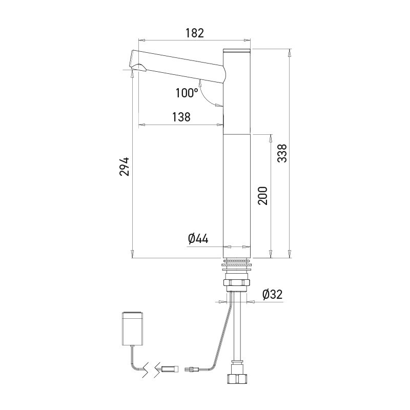 ELITE raised electronic faucet