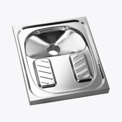 Stainless steel squat toilet