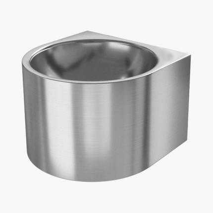 Stainless steel vandal-proof washbasin