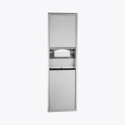 Recessed stainless steel units