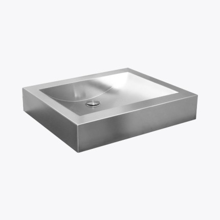Lavabos inox à poser sur plan
