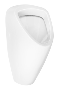 Urinal with a concealed automatic rinse 