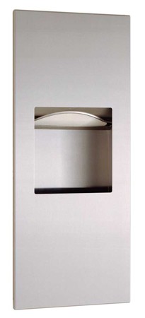 Recessed stainless steel accessories 