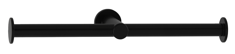 Double porte-rouleau finition noir mat