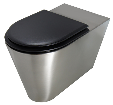 WC ULTIMA inox au sol avec cuvette