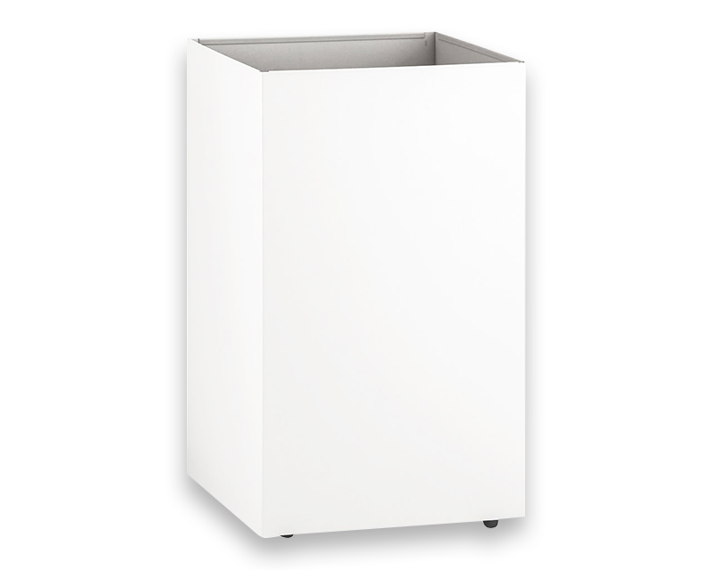 Poubelle à roulettes MKW-110 finition blanc
