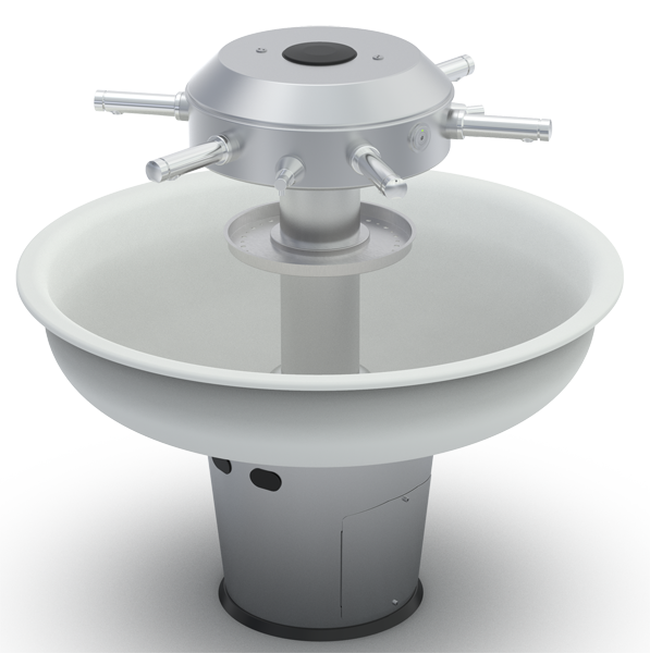 Circular nursery washbasin, white LAGOON basin