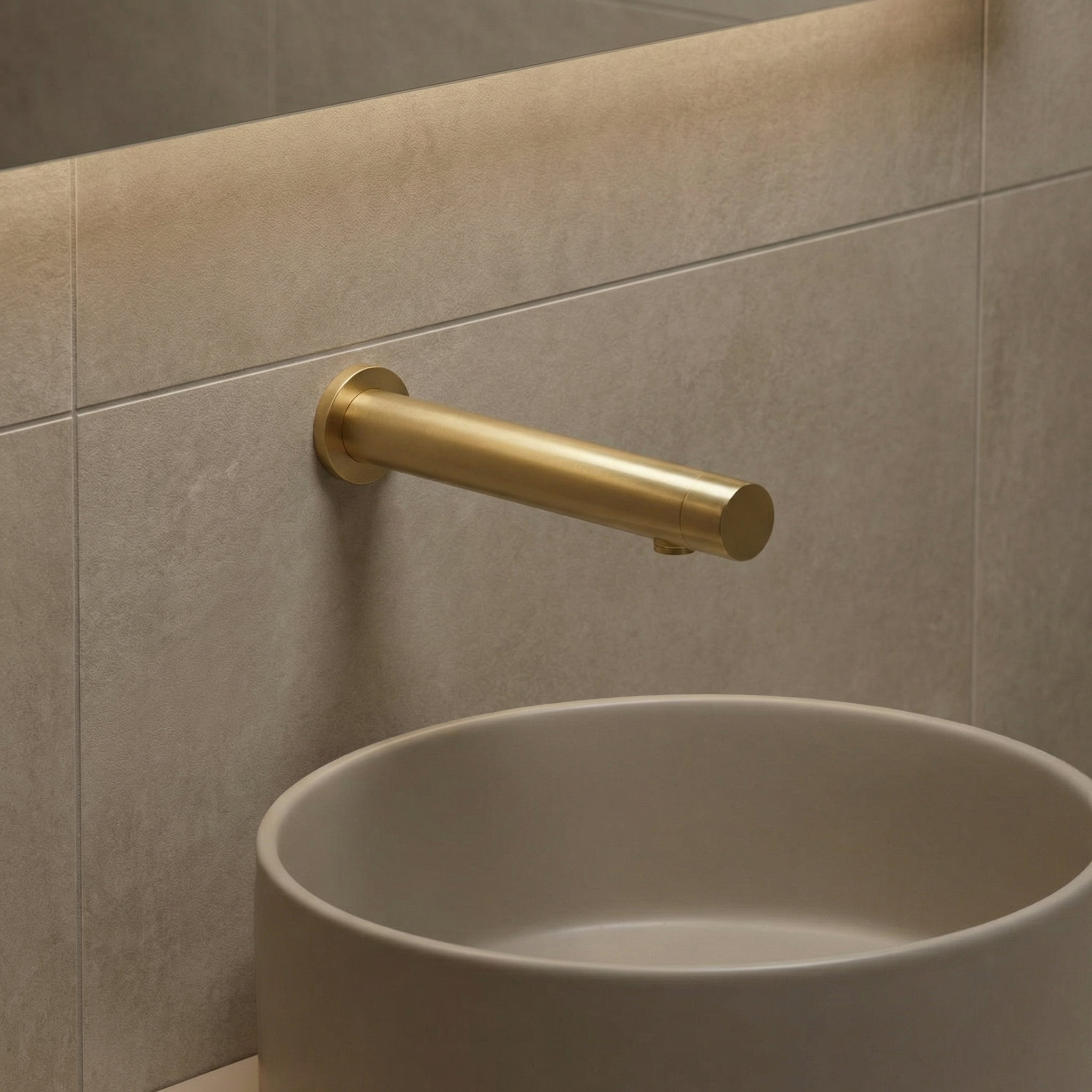 Robinet electronique AKWALINE finition PVD doré mat