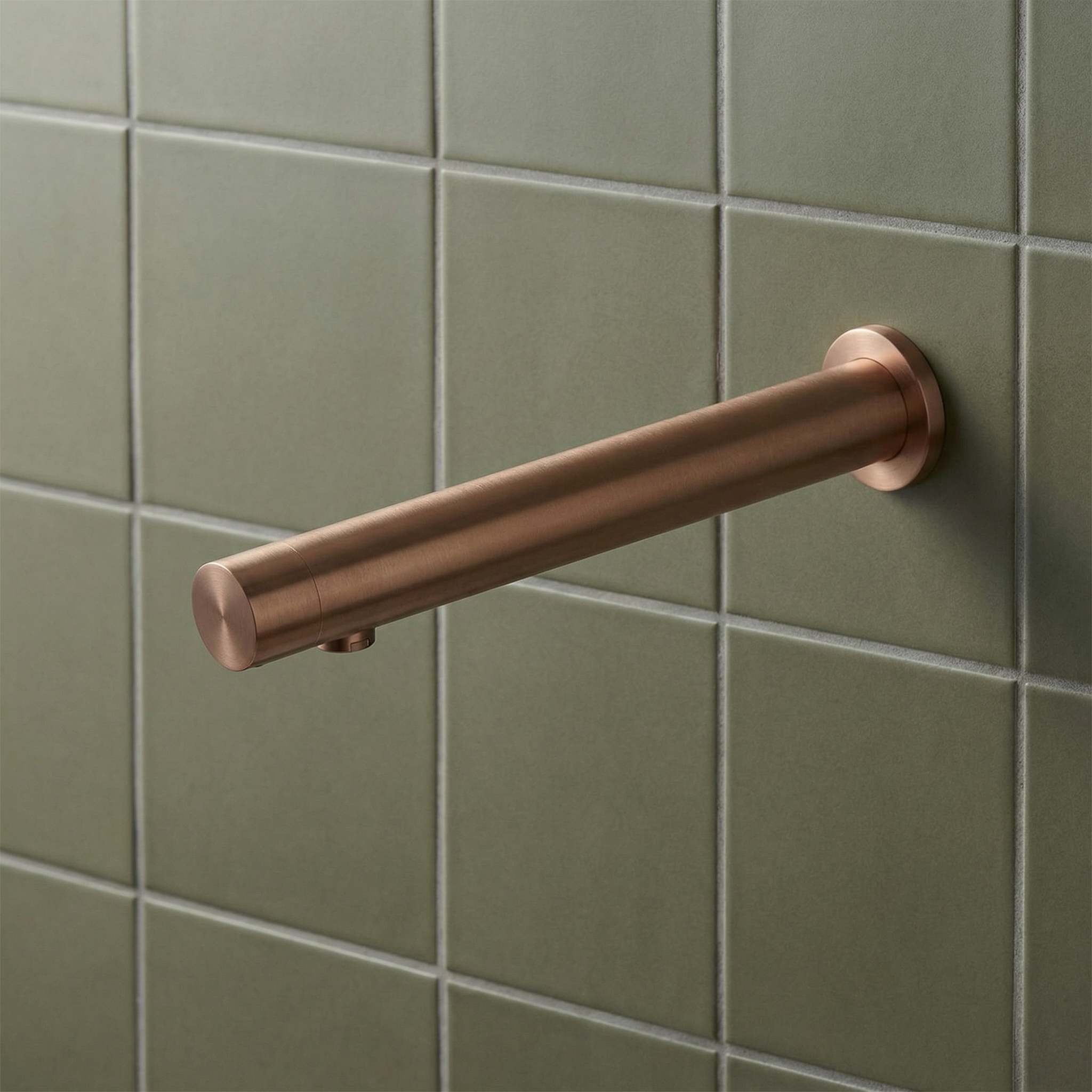 Robinet automatique électronique mural AKWALINE finition cuivre