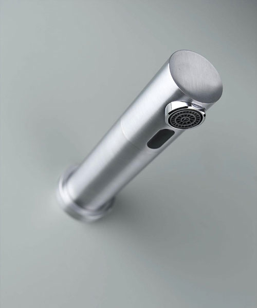 RONDEO wall-mounted automatic faucet, brushed finish