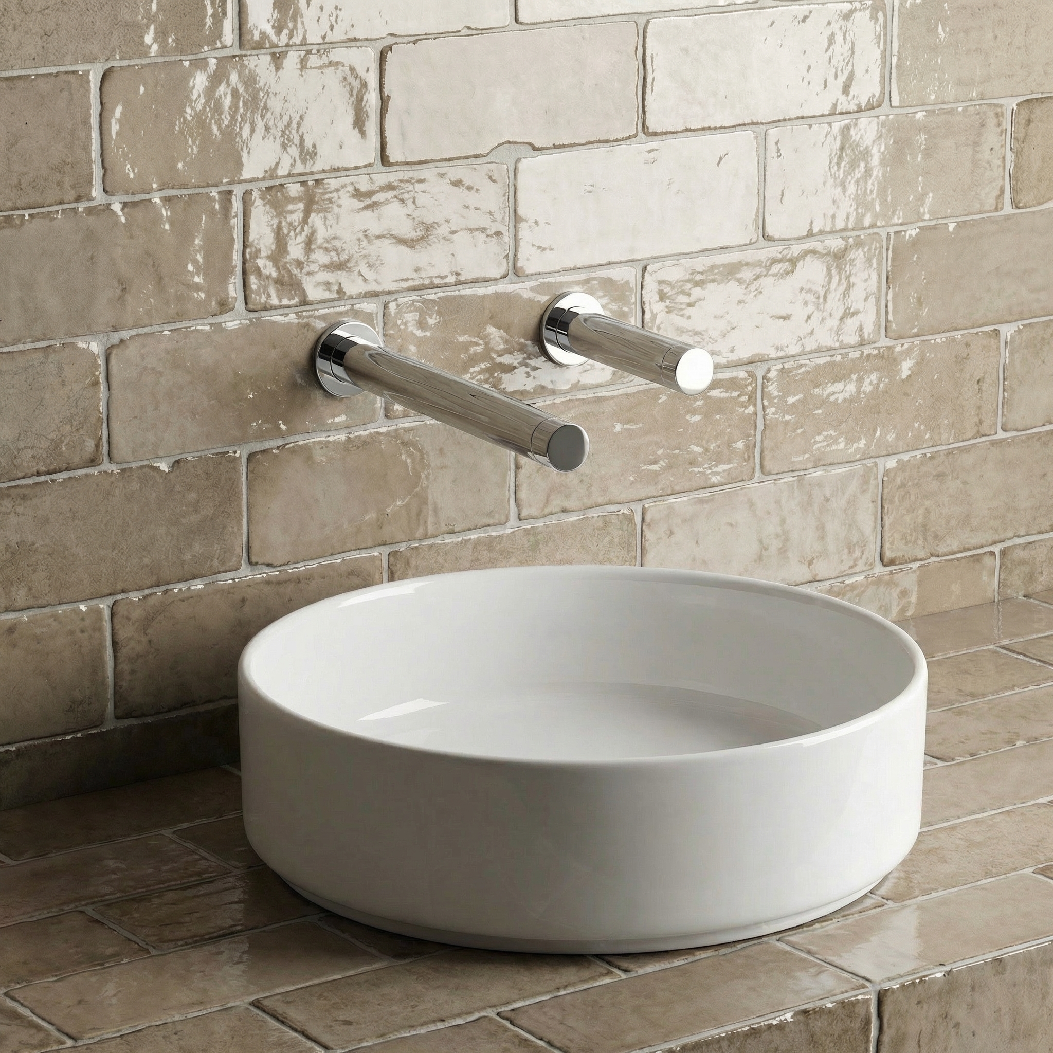 Matching AKWALINE and RONDEO water and soap fittings