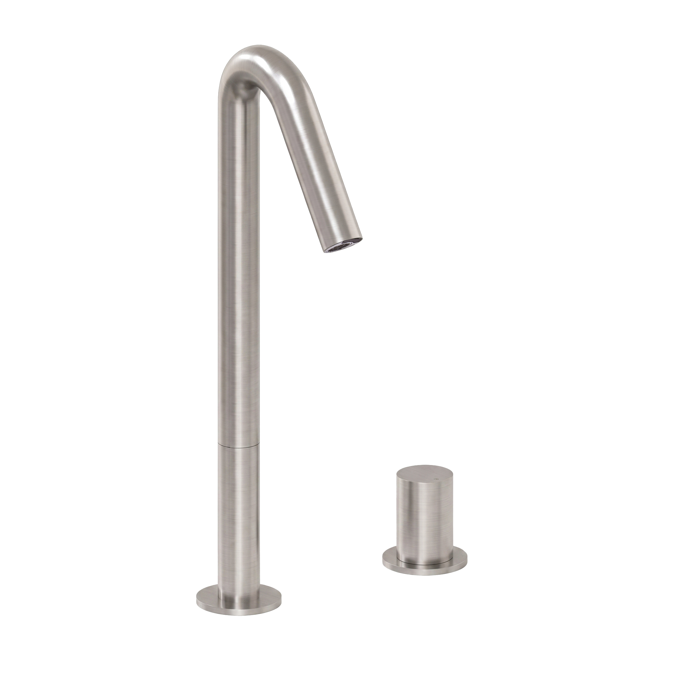 Mitigeur ONE MAXI bec haut inox brossé sans contact