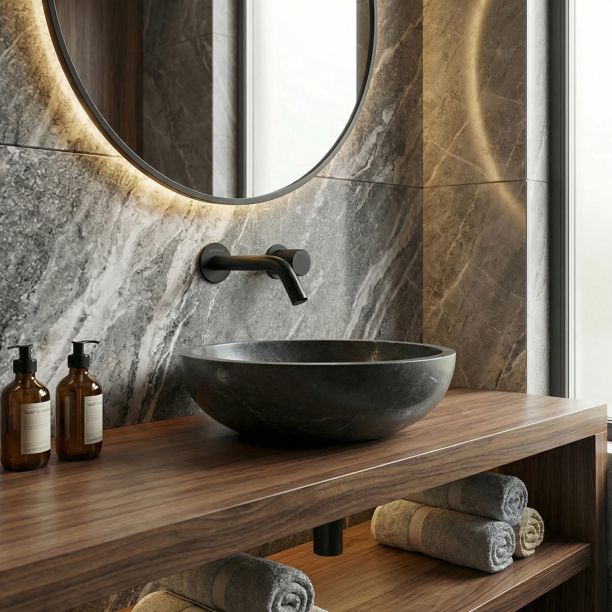 Mitigeur automatique lavabo EXTREME WS noir mat