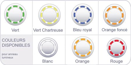 Couleurs disponibles