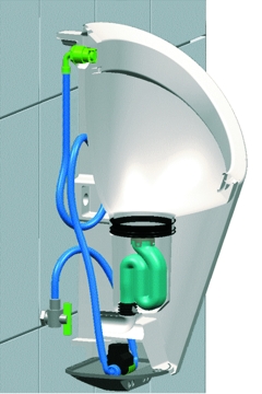 Siphon accessible par le haut