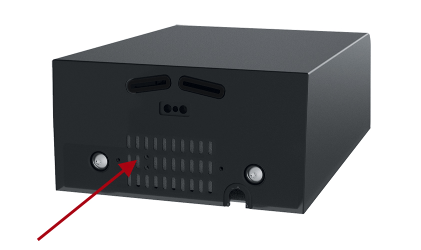 Patented air intake for reduced noise level