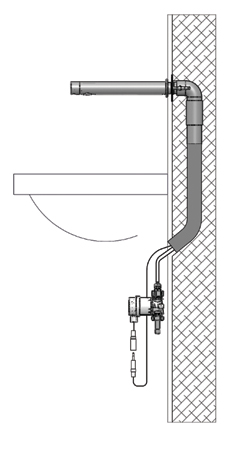 Installation robinet automatique AKWALINE encastré
