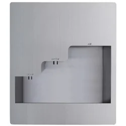 Recessed vandal-proof automatic stainless steel handwashing station 3in1 touch-free soap, water and hand dryer