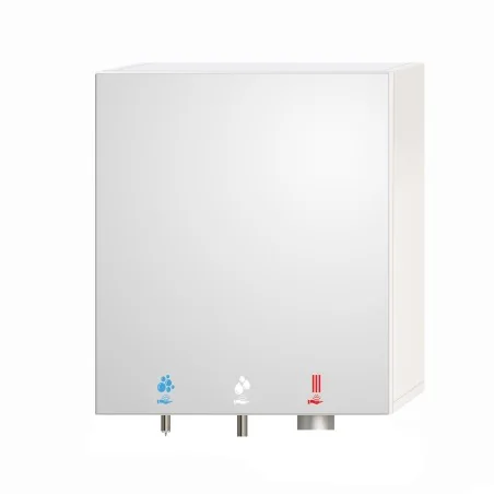 Mueble espejo 3 en 1 agua, jabón y aire para lavabos colectivos