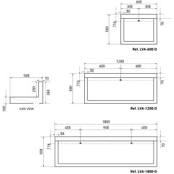 RIVAGE design wall-mounted washbasin in Solid Surface for communities RIVAGE design wall-mounted washbasin in Solid Surface for communities