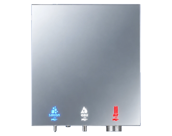 Module miroir multifonction HYFLO 4en1 miroir, savon, eau, air